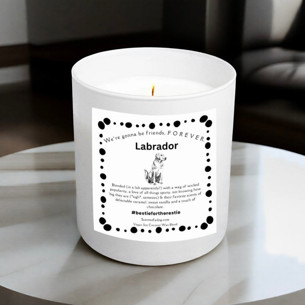 Labrador candle