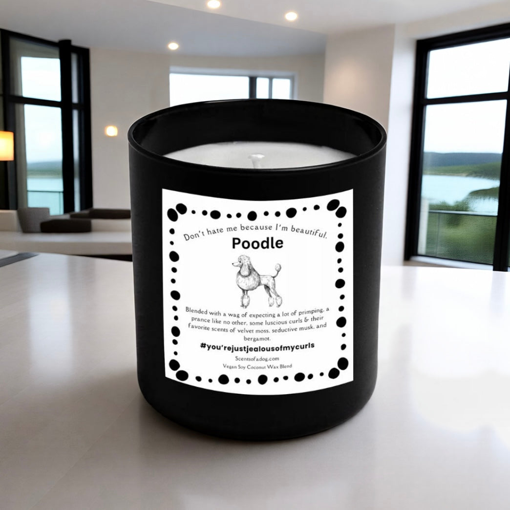 Poodle candle